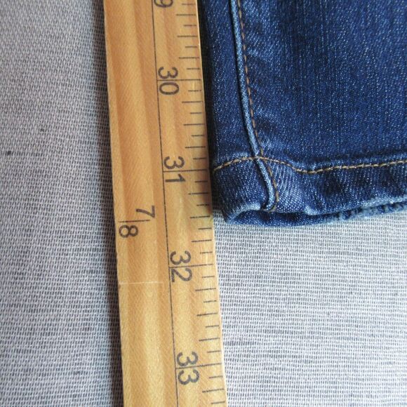 M Jeans Maurice Womens Size 4 Blue Button Fly Straight High Rise Med Wash NWT - Picture 7 of 14